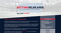 Desktop Screenshot of bettingselskaper.com